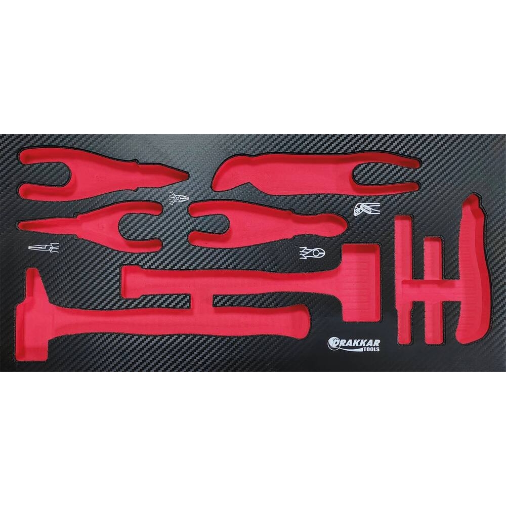Module mousse vide - finition carbone pour pinces et marteaux - pour coffre DRAKKAR TOOLS - 84236