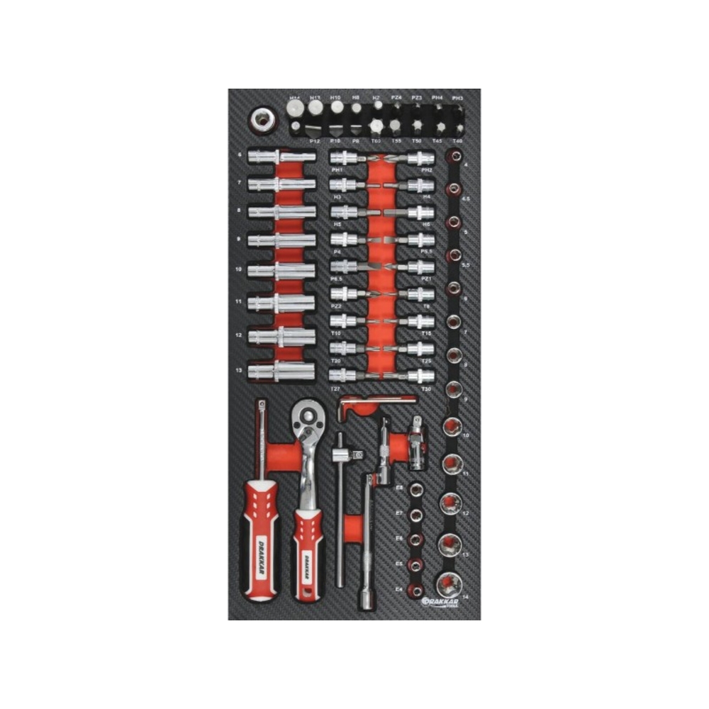 MODULE MOUSSE FINITION CARBONE DOUILLES 1/4