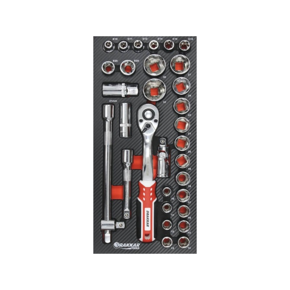 MODULE MOUSSE FINITION CARBONE DOUILLES 1/2