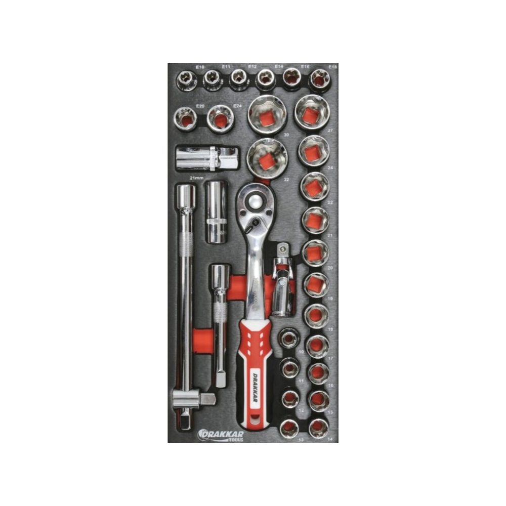 Module mousse DRAKKAR 395x178x32mm métal douilles 1/2