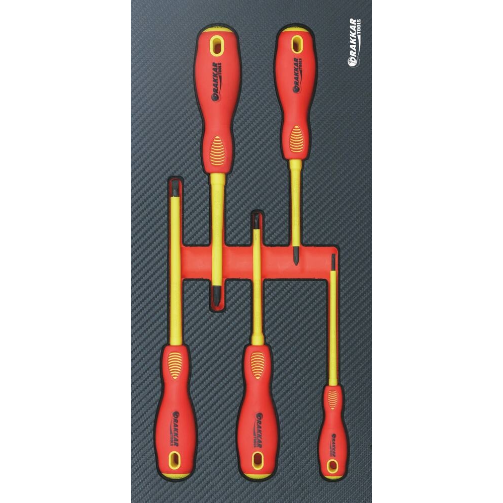 Module mousse 402x189mm carbone tournevis électricité isolé - 5 pcs DRAKKAR TOOLS - 84267
