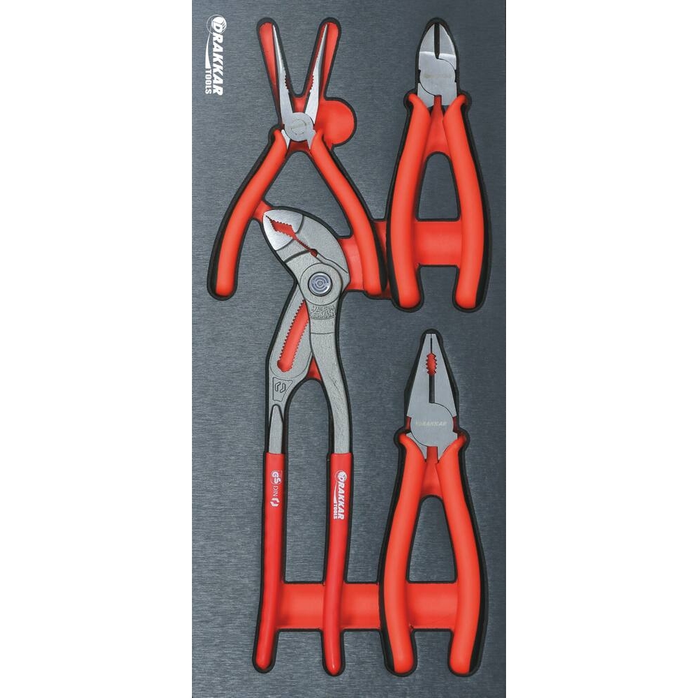 Module mousse 395x178mm métal pinces - 4 pcs DRAKKAR TOOLS - 84270