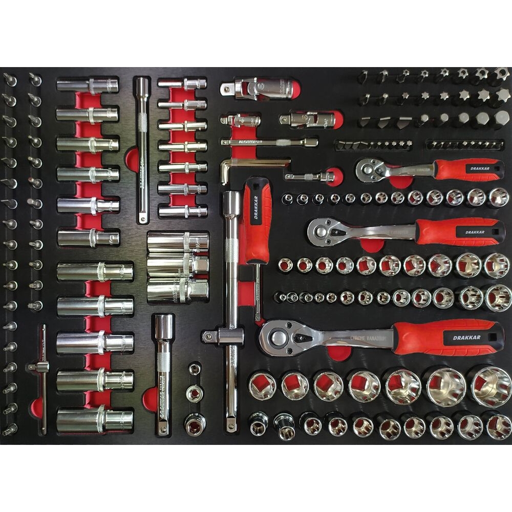 Module mousse métal douilles 1/4