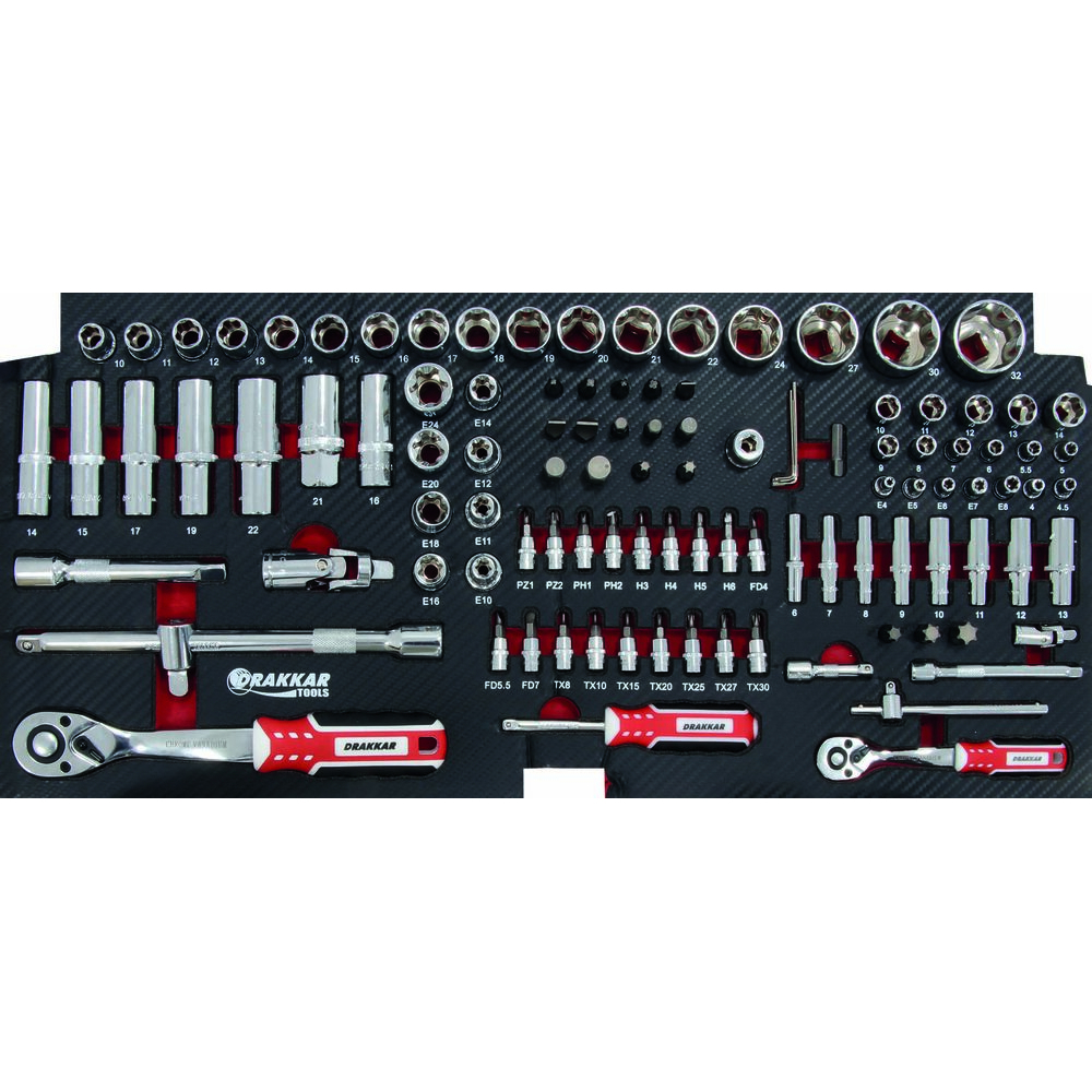 Module mousse carbone douilles 1/4