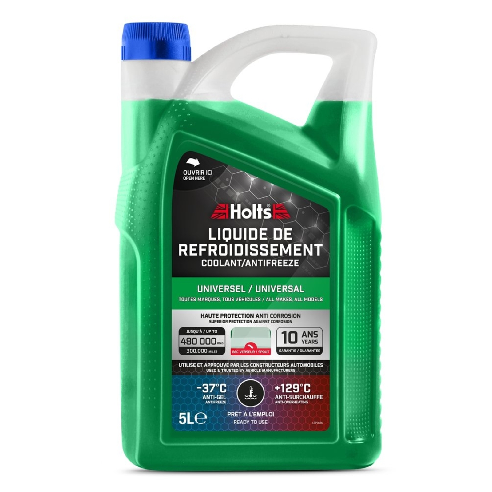 Liquide de refroidissement -37°C universel - bidon avec bec de 5L HOLTS - HO012424
