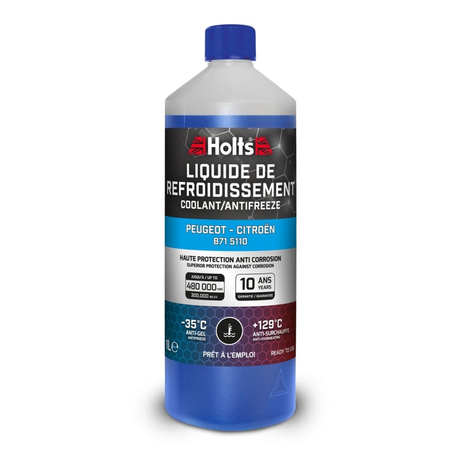 Liquide de refroidissement dédié Peugeot-Citroën B71 5110 - bidon de 1L HOLTS - HO012431
