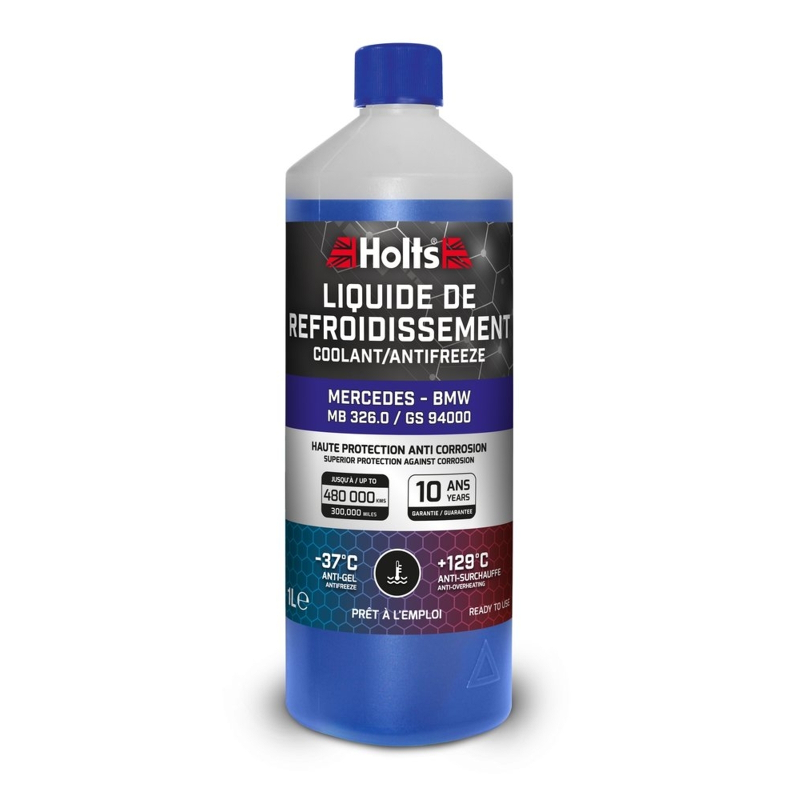 Liquide de refroidissement dédié Mercedes - BMW 325.0 / GS94000 - bidon de 1L HOLTS - HO012493