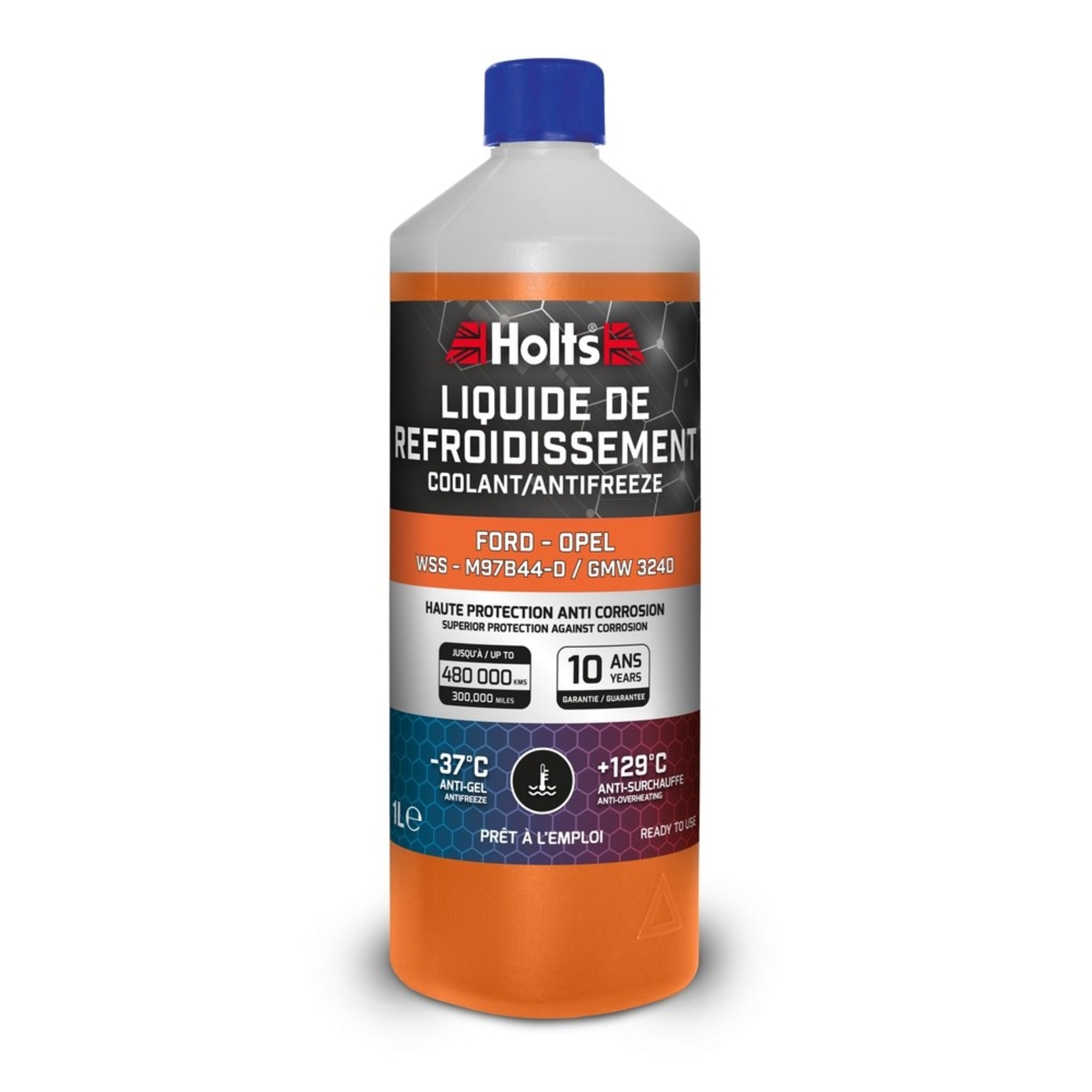 Liquide de refroidissement dédié Ford/ Opel WSS - M97B44-D / GMW 3240 - bidon de 1L HOLTS - HO012516