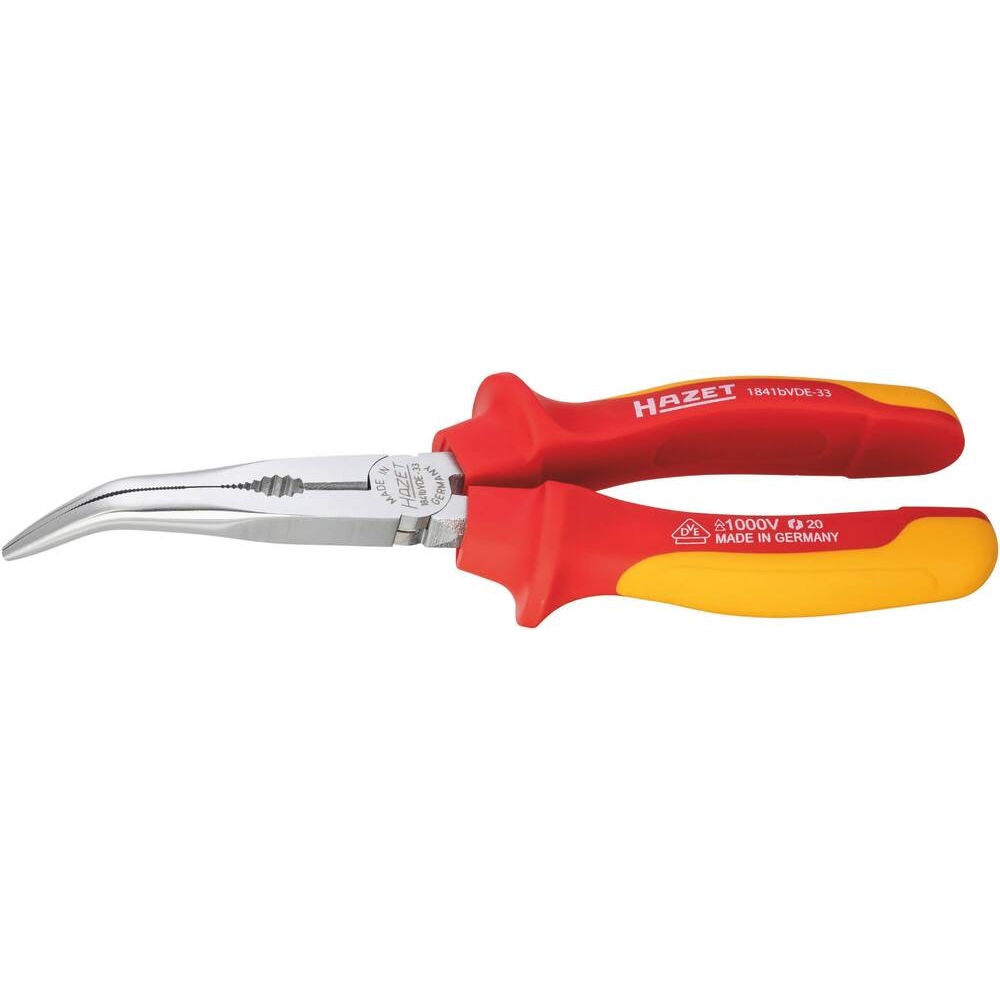 Pince coudée 200mm demi-ronde isolée 1000V VDE HAZET - HZ006441