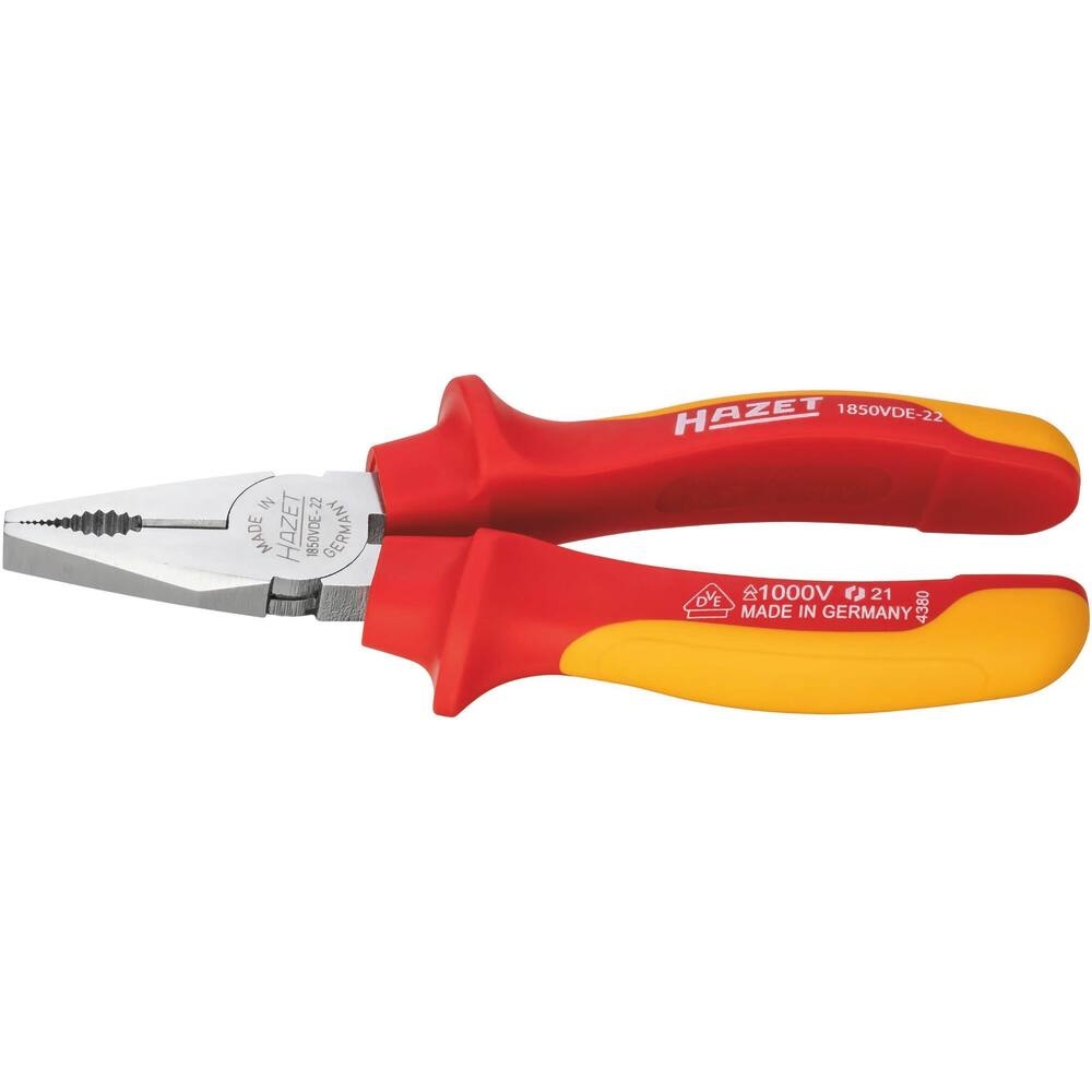 Pince universelle 160mm isolée 1000V bi-matière HAZET - HZ007202