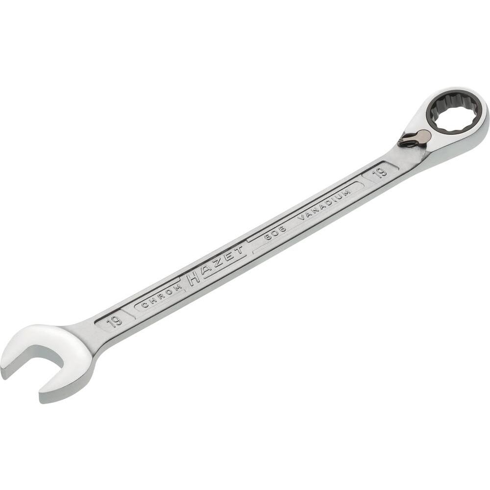 Clé mixte coudée à cliquet de 19mm avec inverseur HAZET - HZ101054