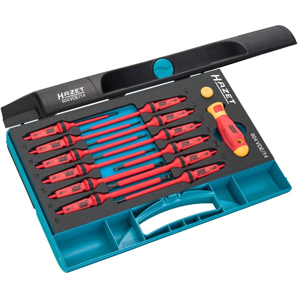 Tournevis isolé 1000v - coffret de 14 pièces HAZET - HZ133000
