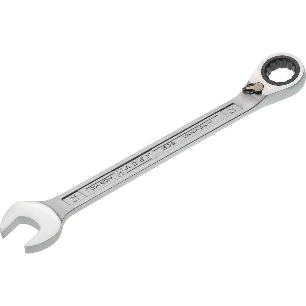 Clé mixte coudée à cliquet de 21mm avec inverseur HAZET - HZ151233
