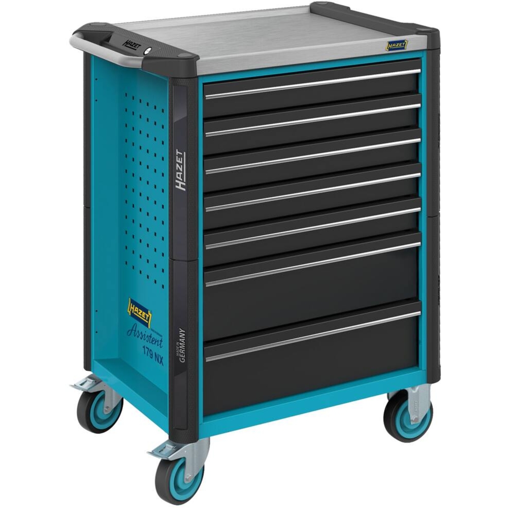Servante d'atelier 7 tiroirs bleu/noir 786x518x1020mm HAZET - HZ215577