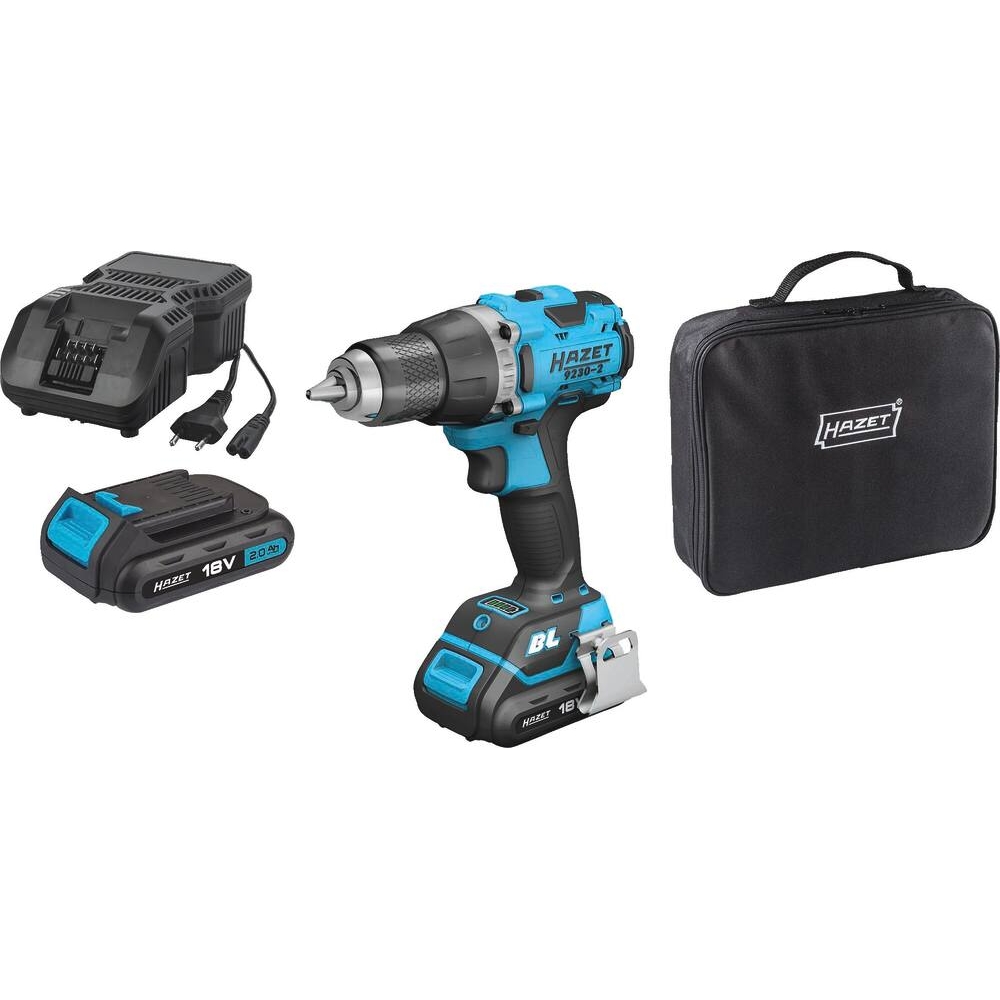 Perceuse visseuse 18V 60Nm 1 batterie 2,5Ah Li-ion - sac de transport HAZET - HZ218370