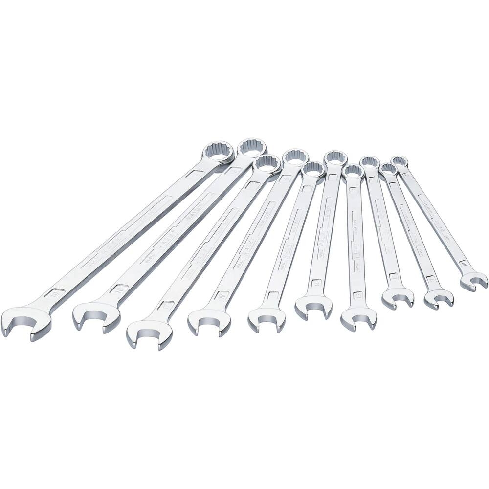 Clés mixtes de 10 à 19mm tête polie - lot de 10 pcs HAZET - HZ218424