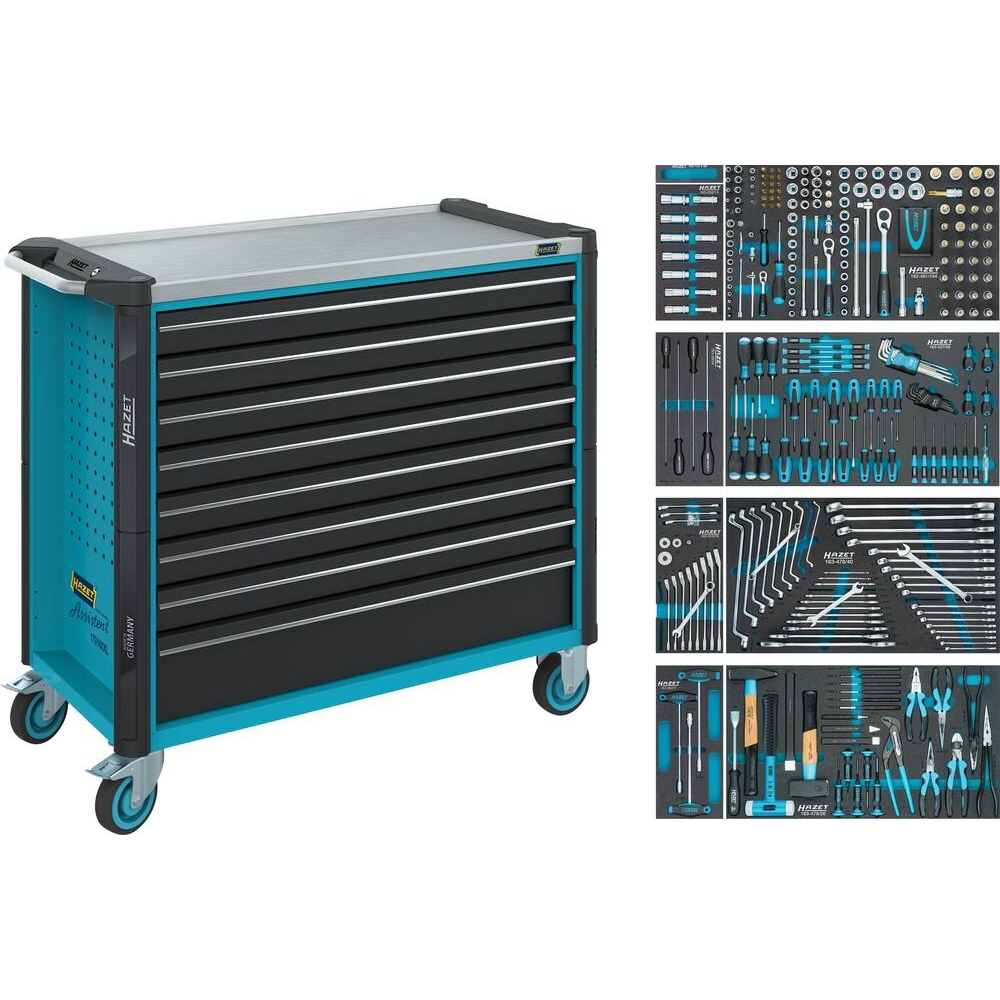 Servante d'atelier assistent avec assortiment - 378  pièces HAZET - HZ232390