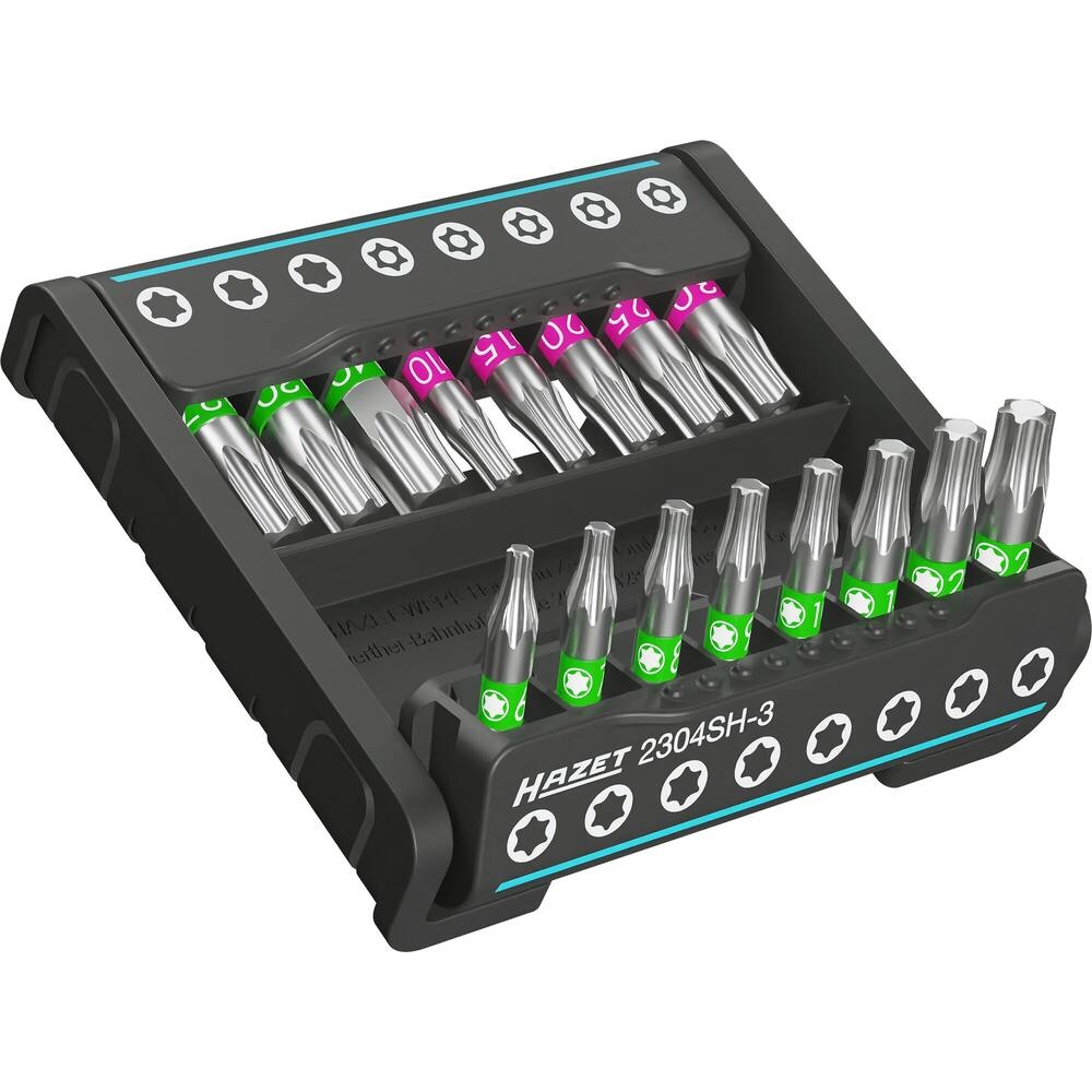 Smartholder avec 16 embouts-Tournevis courts - 16 pièces HAZET - HZ250639