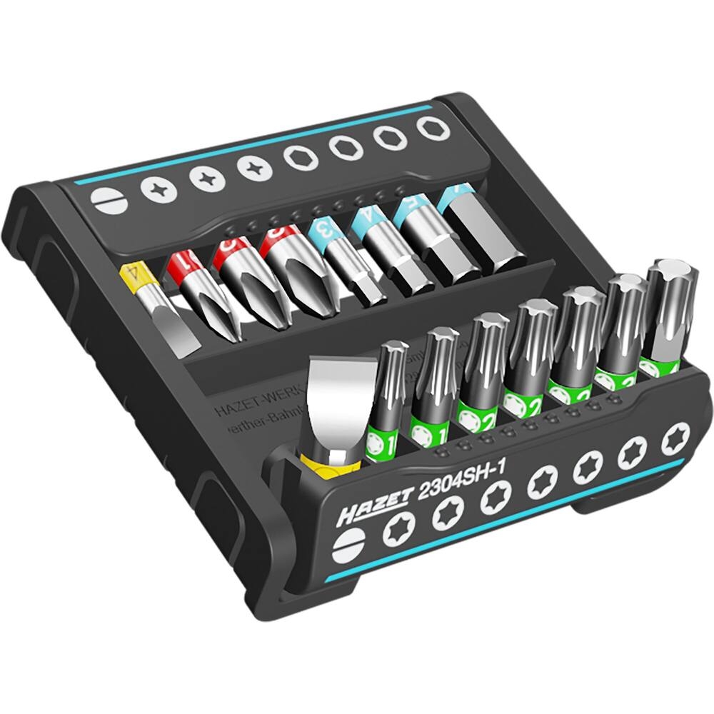 Smartholder avec 16 embouts-Tournevis courts - 16 pièces HAZET - HZ250677