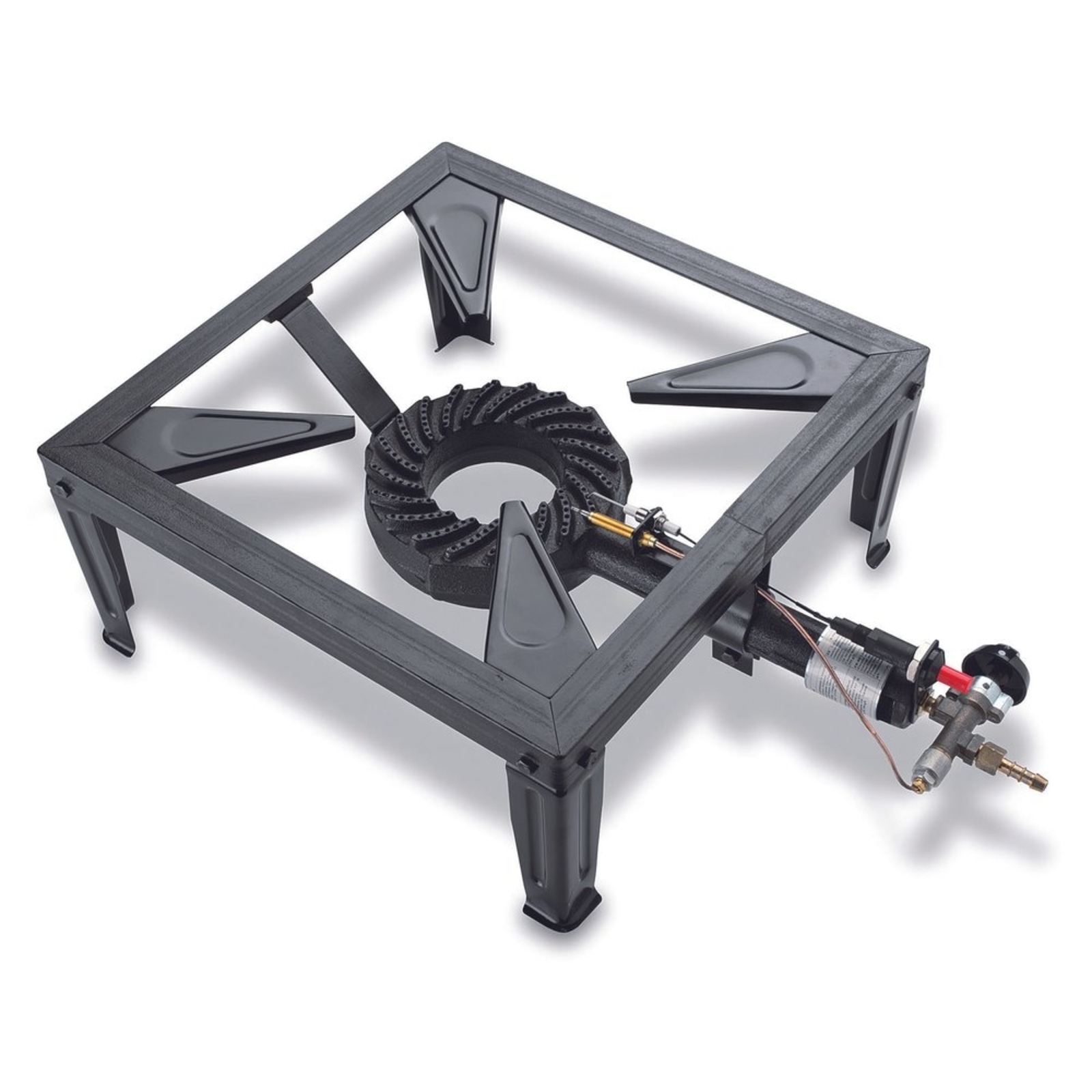 Réchaud à gaz en fonte allumage piezo avec support casserole 7,5kW KEMPER - KE115166