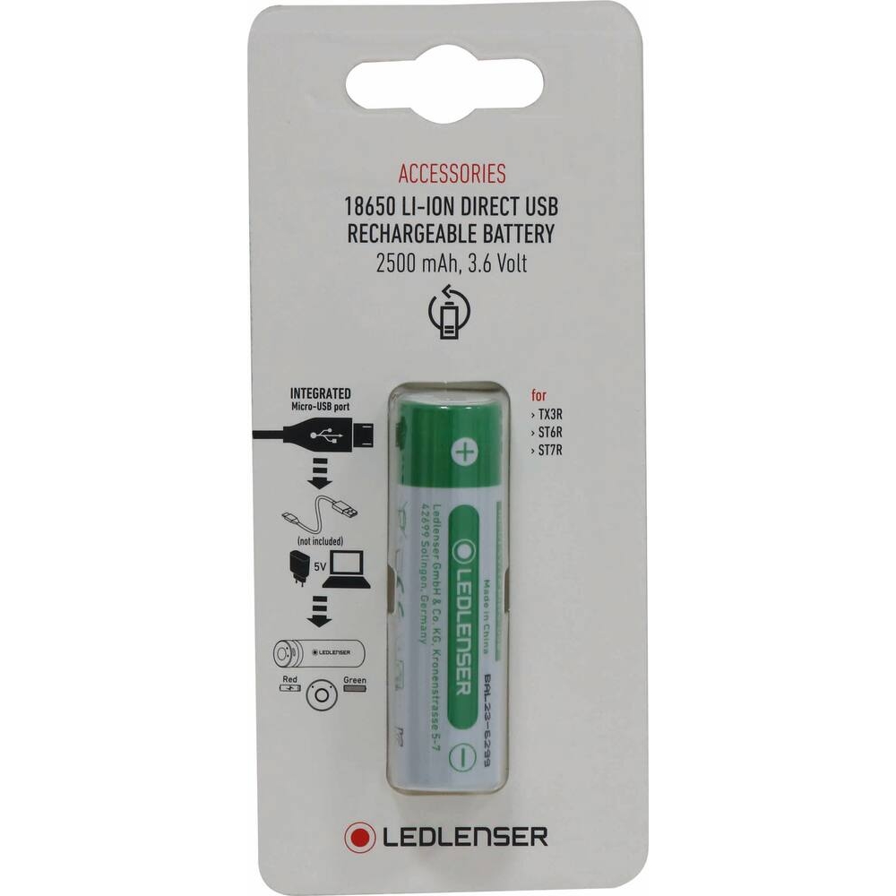 Batterie rechargeable pour lampe torche LEDLENSER 2500mAh LEDLENSER - LL502595
