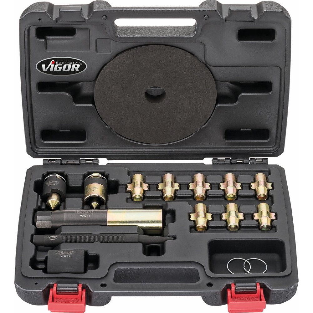 Jeu universel de démontage d'écrous antivol - coffret de 13 pcs VIGOR - VI075060