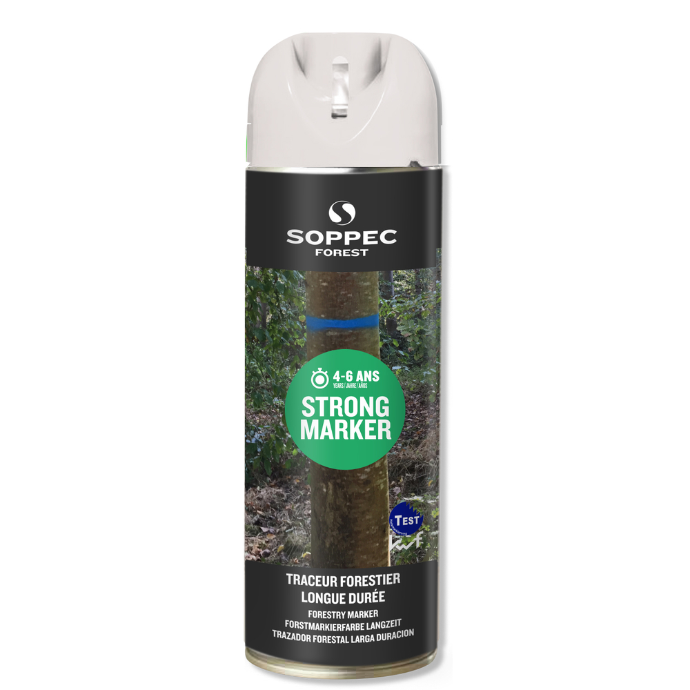Bombe de peinture - Traceur strong marker SOPPEC 500 ml - longue durée blanc 4-6 ans - 131700o