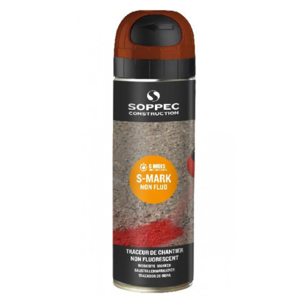 Bombe de peinture - Traceur s-mark SOPPEC non fluo marron - 141909o