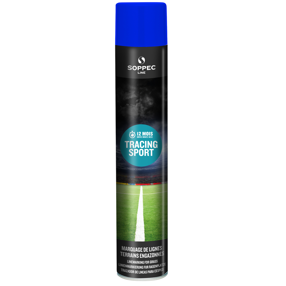 PEINTURE DE TRAÇAGE SOPPEC BLEU POUR TERRAIN GAZONNEUX TRACING SPORT-151801SPO