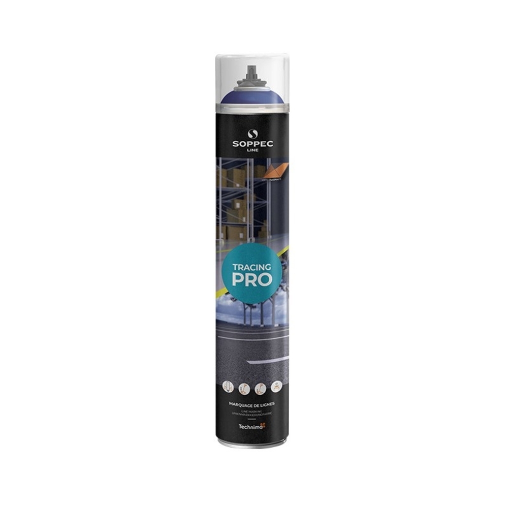 Peinture BLEUE 750 ml en aérosol TRACING PRO SOPPEC 152001O