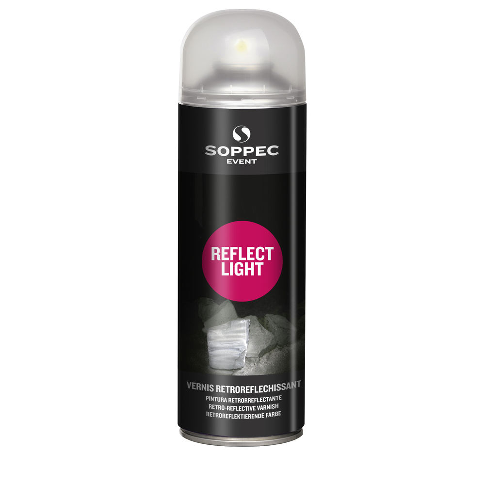Bombe peinture réfléchissante 6 à 12 mois REFLECT LIGHT SOPPEC multifonctions gris 18000O
