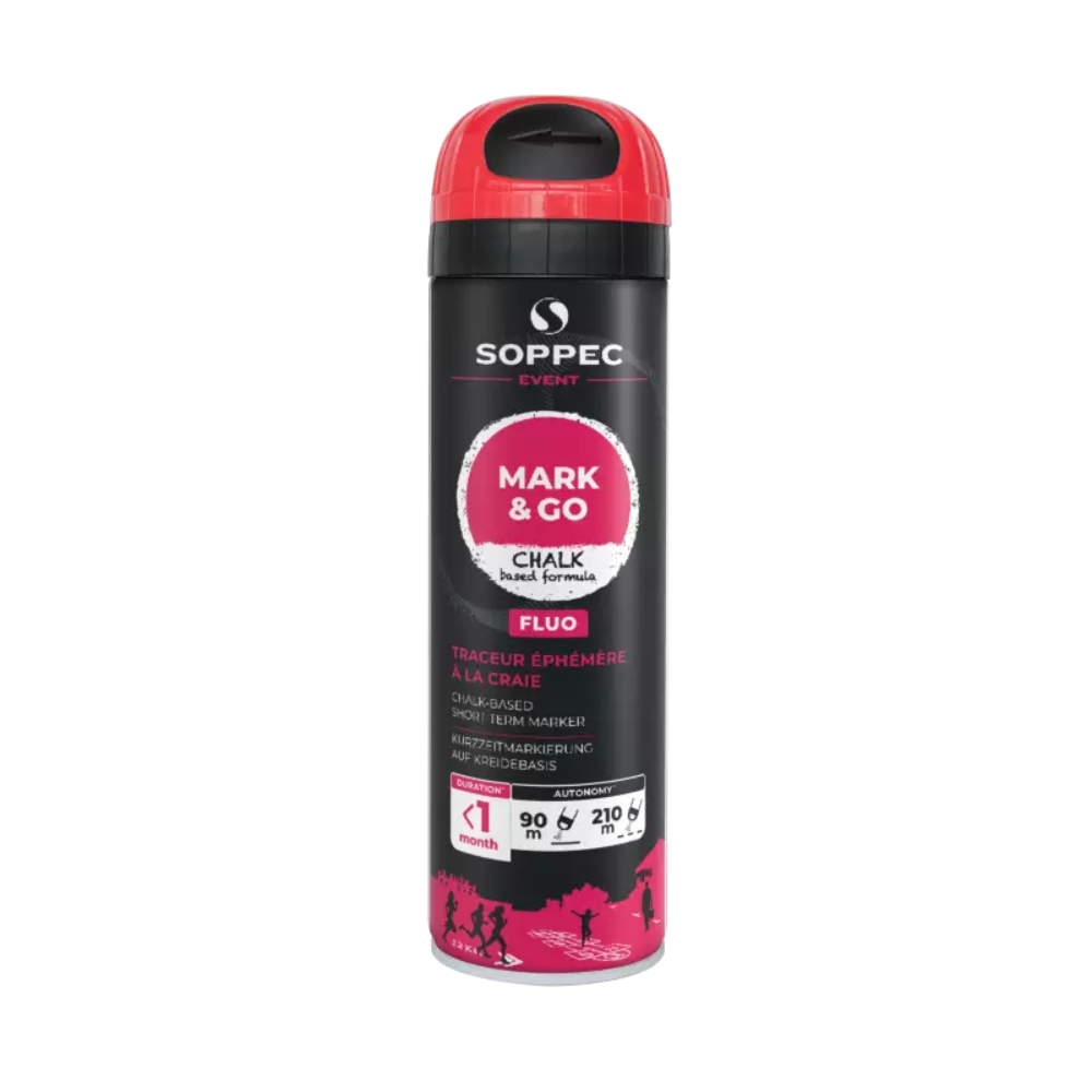 Traceur MARK & GO Éphémère rouge fluo 500 ml SOPPEC - 182013