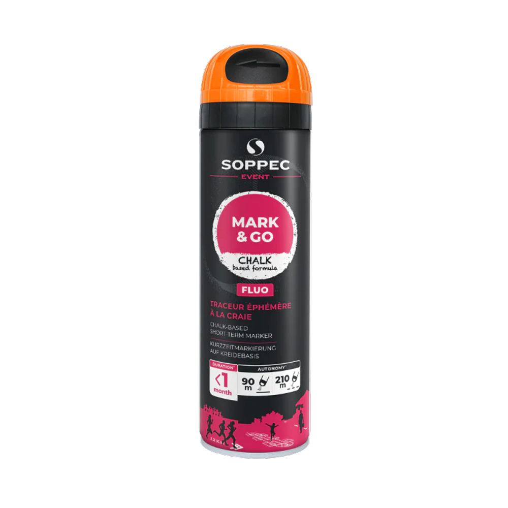 Traceur MARK & GO Éphémère orange fluo 500 ml SOPPEC - 182016