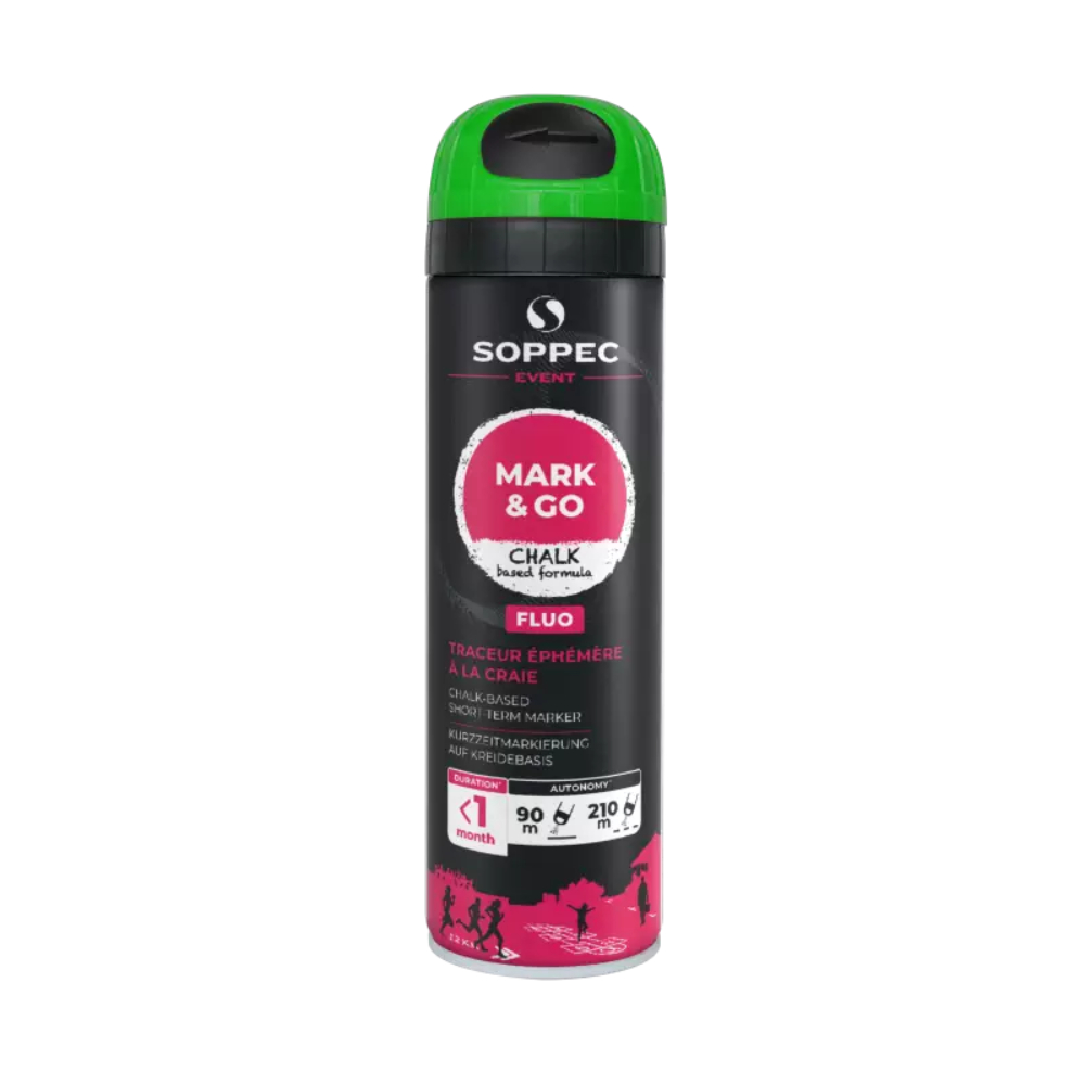 Traceur MARK & GO Éphémère vert fluo 500 ml SOPPEC - 182018