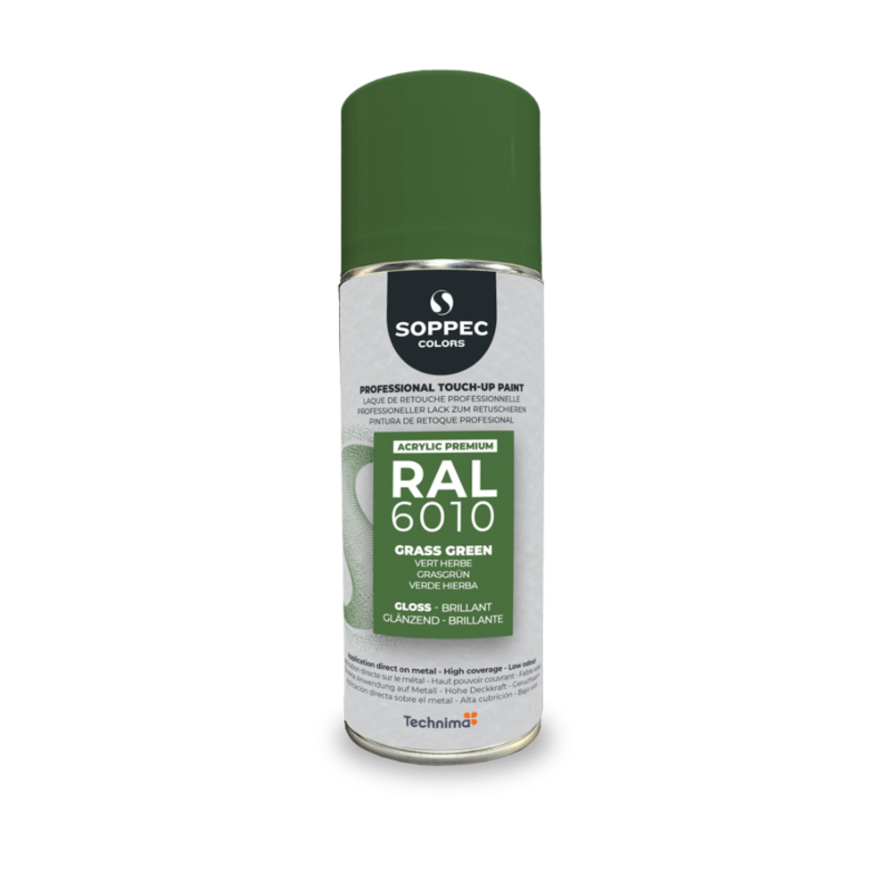 SOPPEC ACRYL PREMIUM RAL6010  BRILLANT 400ML ( vert herbe) - SOPPEC - 424121