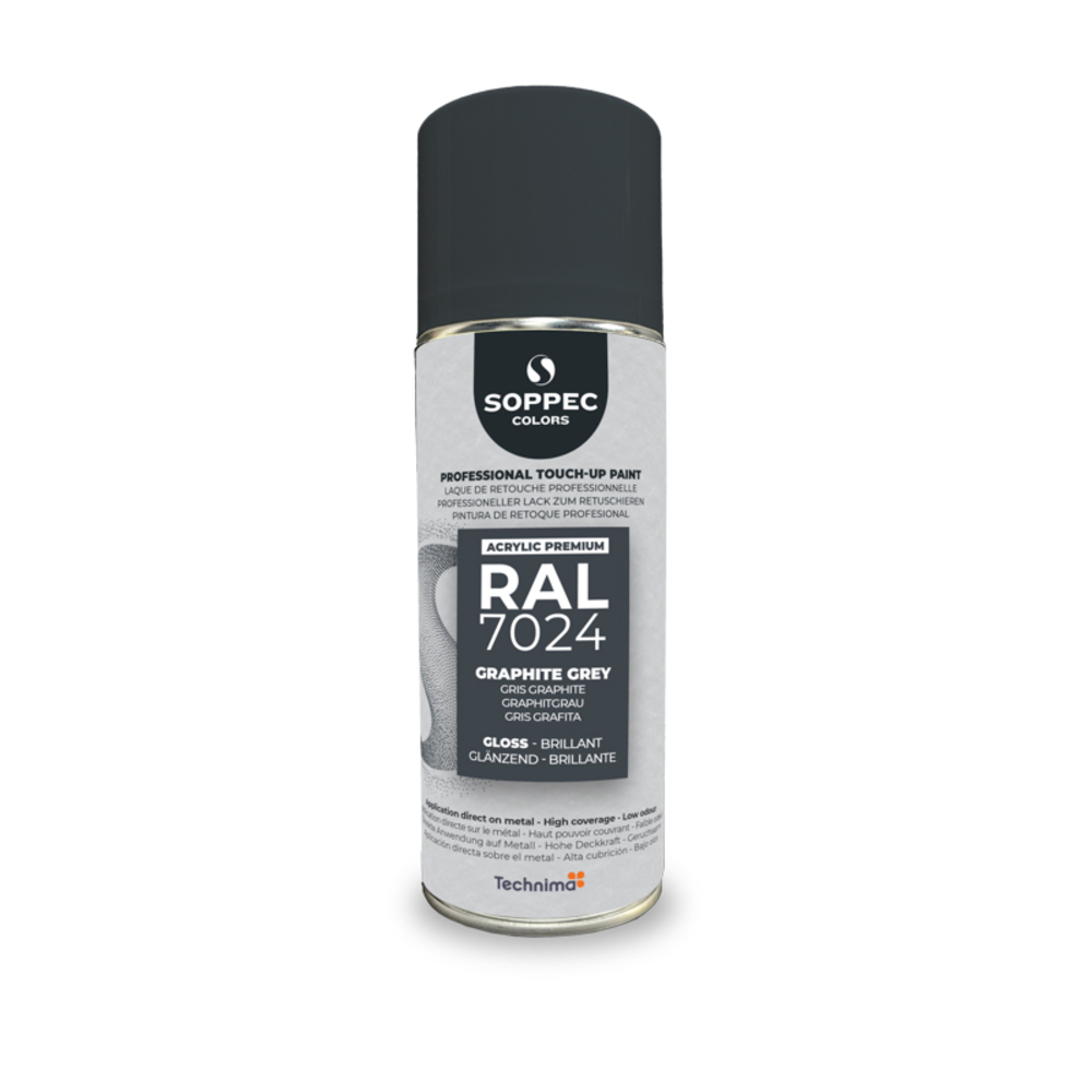 SOPPEC ACRYL PREMIUM RAL7024  BRILLANT 400ML (gris graphite) - SOPPEC - 424126