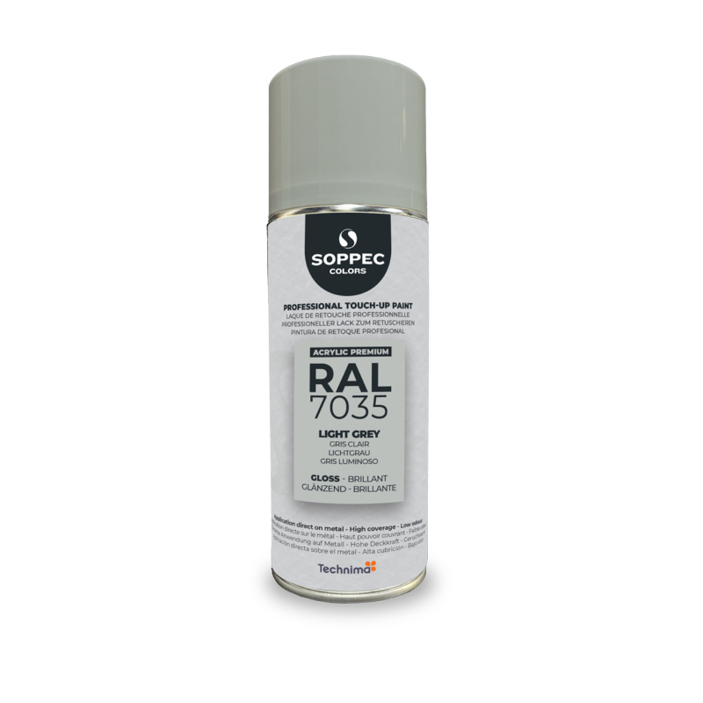 SOPPEC ACRYL PREMIUM RAL7035 BRILLANT 400ML (gris clair) - SOPPEC - 424127