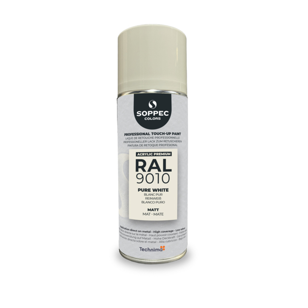 SOPPEC ACRYL PREMIUM RAL9010 MAT 400ML (blanc pur) - SOPPEC - 424137
