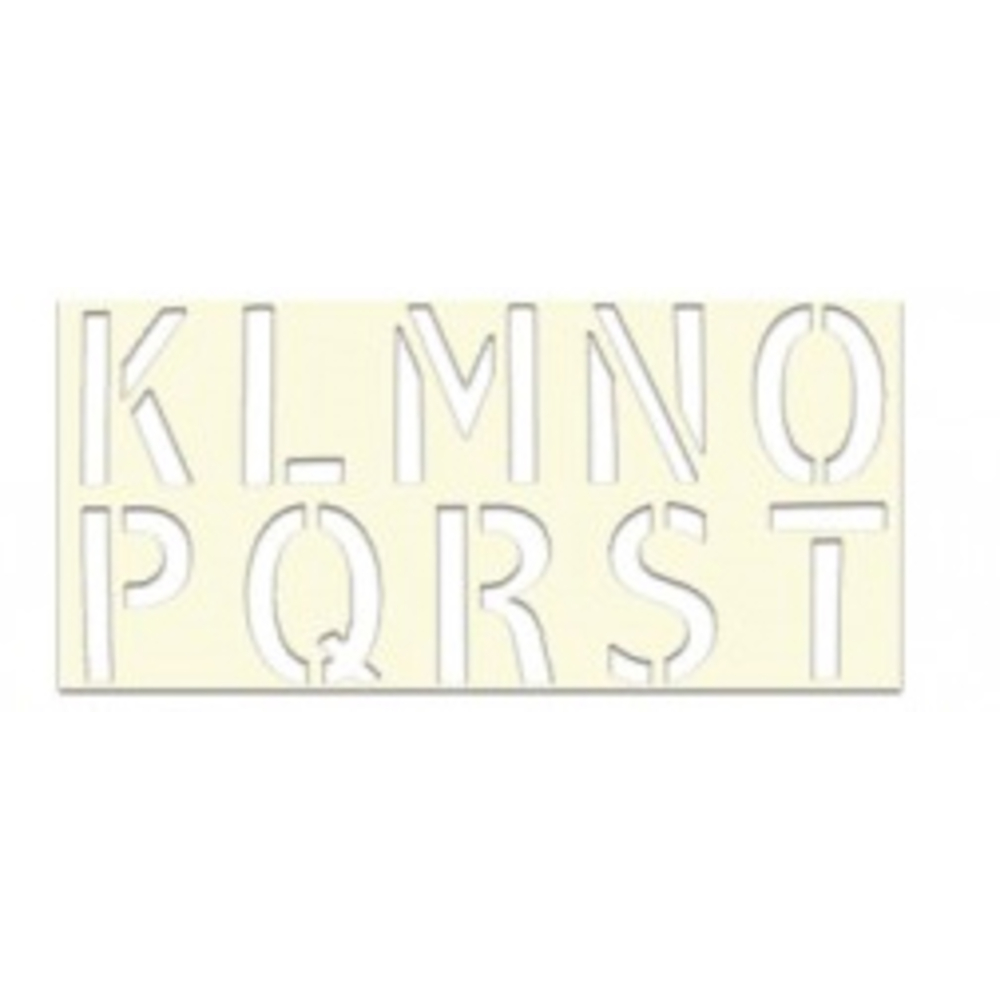 POCHOIR SOPPEC LETTRE K À T EN PVC 1MM D'ÉPAISSEUR RÉUTILISABLE -451724