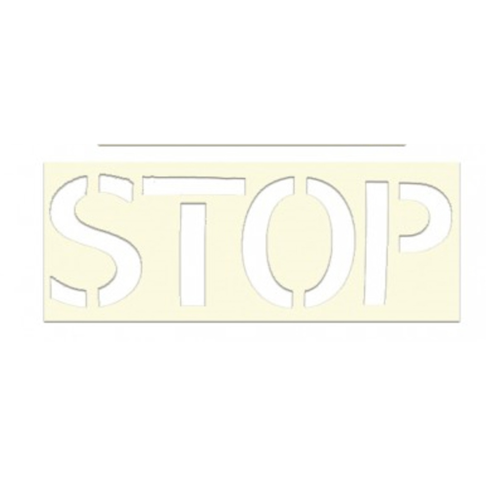 POCHOIR SOPPEC LETTRE STOP EN PVC 1MM D'ÉPAISSEUR RÉUTILISABLE -451729