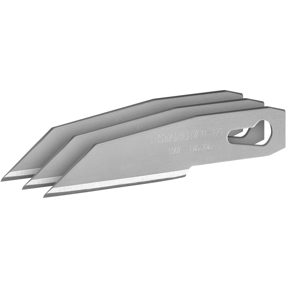 Lames de scalpel droites 5901 - 3 lames - 0-11-221 - STANLEY