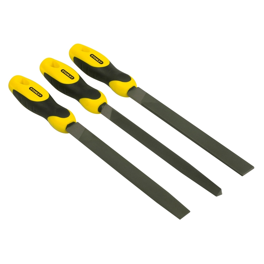 Limes mi-douces 200 mm - jeu de 3 pièces - 0-22-464 - STANLEY