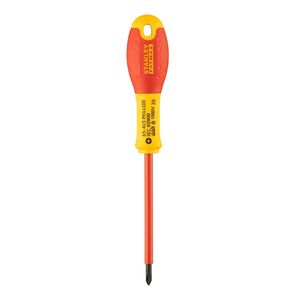 Tournevis Phillips isolé 1000 V PH1 x 100 mm - Fatmax - 0-65-415 - STANLEY FATMAX