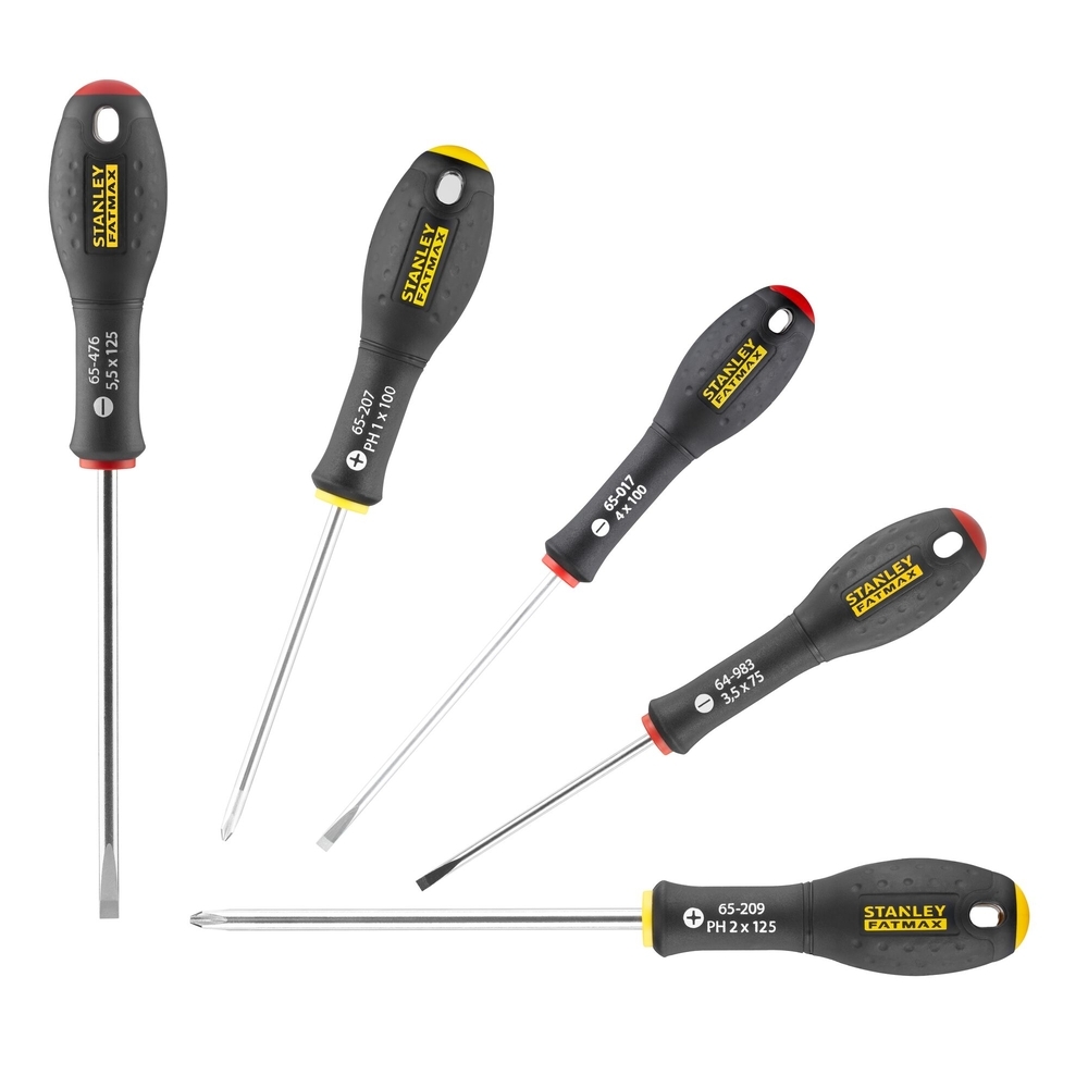 Tournevis d'électricien + Phillips - jeu de 5 pièces - Fatmax - 0-65-440 - STANLEY FATMAX