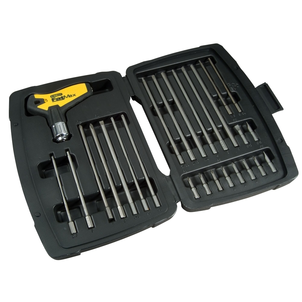 Jeu de clés à cliquet manche T - Fatmax - 27 pièces - 0-79-153 - STANLEY FATMAX
