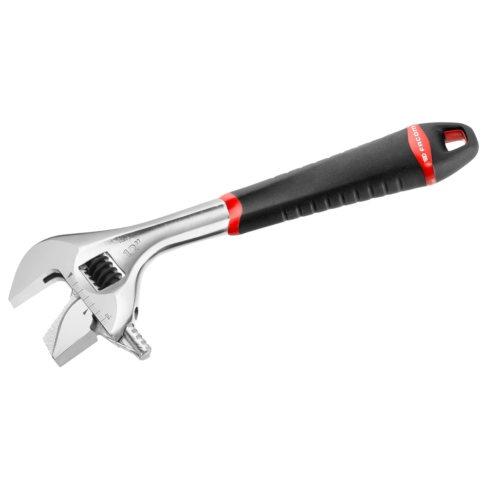 Clé à molette réversible manche métal 12