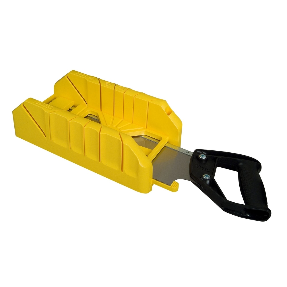 Boite à coupe holster en plastique + scie à dos intégrée - 1-19-800 - STANLEY