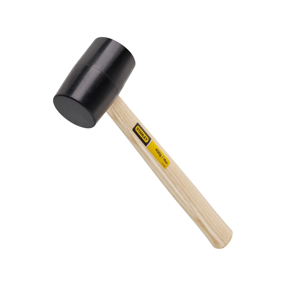 Maillet manche bois tête caoutchouc diamètre 71 mm - 1-51-104 - STANLEY