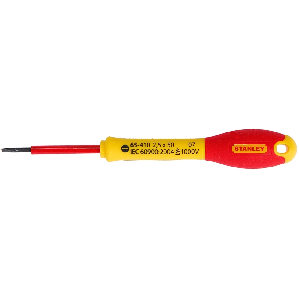 Tournevis d'électricien isolé 1000 V 2,5 x 50 mm - Fatmax  - 1-65-410 - STANLEY FATMAX