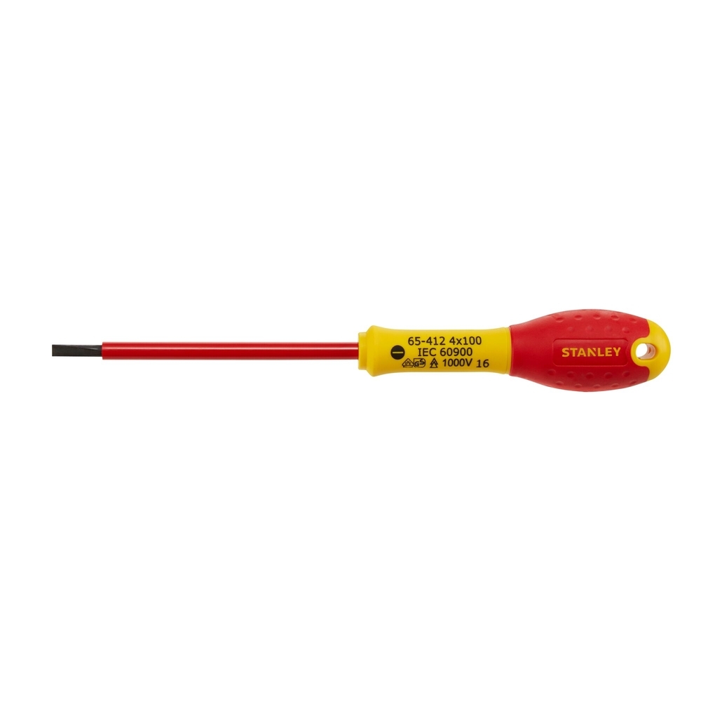Tournevis d'électricien isolé 1000 V 4 x 100 mm - Fatmax  - 1-65-412 - STANLEY FATMAX